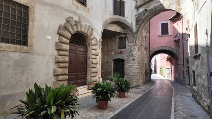 Wall Mural - The beautiful ancient town of Orte, in the Province of Viterbo, Lazio, Italy.