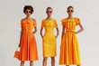 © Steveandfriend - Stylish summer dresses perfect for beach parties, Seasonal, Bright colors, 3D rendering, Emphasizing trendiness and comfort