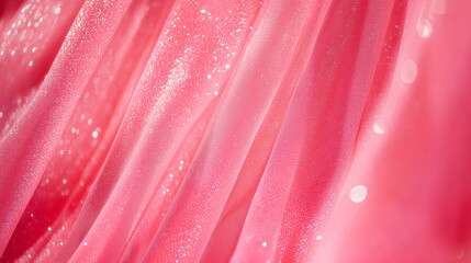 Wall Mural - pink and white silk fabric