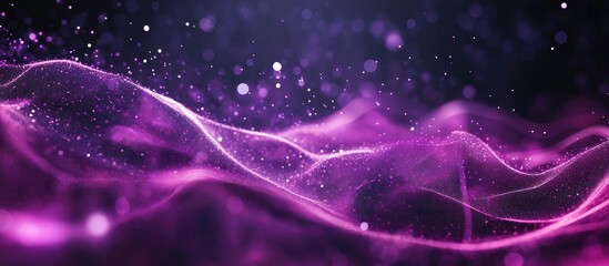 Poster - Contemporary Abstract Purple Graphic Background for Technology
