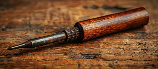 Vintage Wooden Handle Screwdriver