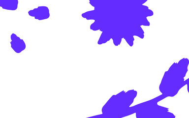 Poster - light purple vector natural backdrop with flowers