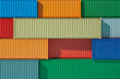 © Yaroslav Danylchenko/Stocksy - Shipping transport containers folded in asymmetrical pattern