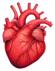 Poster - PNG Human heart anatomy white background antioxidant creativity.