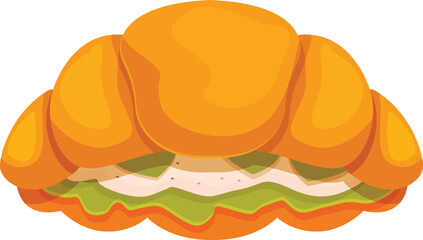 Poster - Appetizing croissant is being prepared with avocado and cream cheese, perfect for a quick snack or breakfast