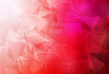 Wall Mural - light red vector abstract polygonal background.