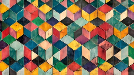 Wall Mural - seamless geometric pattern