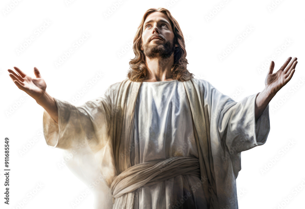 PNG Statue Jesus Christ adult white background spirituality. Stock ...