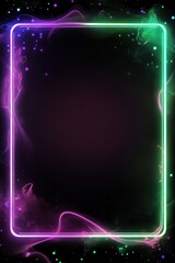 Wall Mural - Neon Light Frame Abstract.