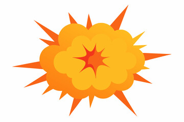 Poster - explosion splash clip art , white background