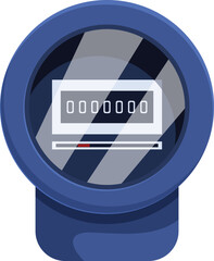 Poster - Electric meter showing consumption measuring electricity usage