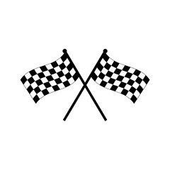 Wall Mural - double crossed checkered flags svg vector file racing flag motorbike racing , car racing flag ,Finnish line flag
