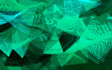 Wall Mural - light green vector template with chaotic shapes.