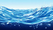 © Clipart Collectors - Background illustration of clear blue water surface on a summer day