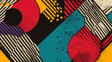 Wall Mural - pop line geometric background