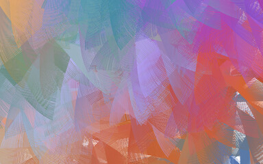 Wall Mural - light multicolor vector template with chaotic shapes.