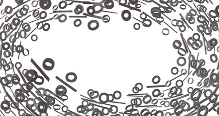 Poster - Blurred sale background. 3d transparent PNG