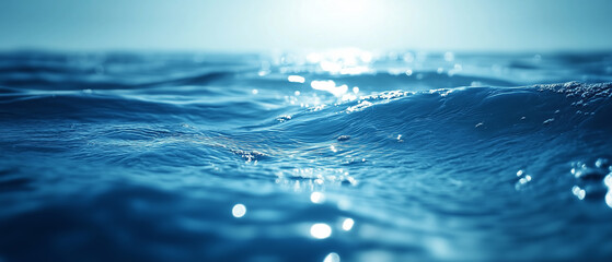 Aufkleber - Blue sear soft light Background