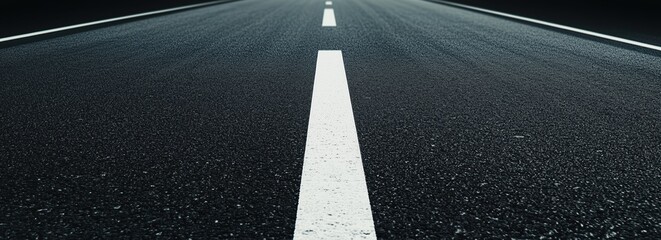 simple image of an asphalt road with markings