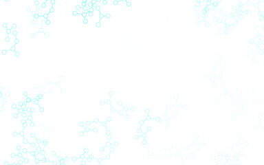 Poster - Light Blue, Green vector pattern with artificial intelligence network.