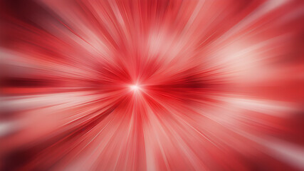 Wall Mural - blurred red zoom perspective background. abstract soft explosion effect. generative ai