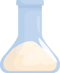 Poster - Conical flask is containing chemical powder, depicting a concept related to scientific experiments
