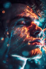Poster - A person holding a cell phone in a close-up shot, perfect for illustrating technology and communication themes