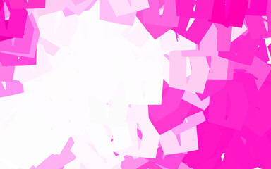 Wall Mural - light pink vector background with set of hexagons.