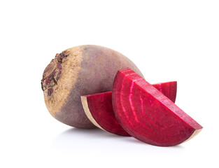 Wall Mural - beetroot isolated on white background