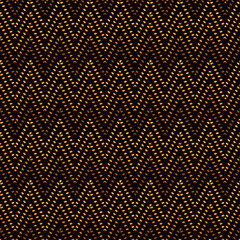 Wall Mural - Ethnic seamless pattern. Freehand horizontal zigzag chevron stripes print. Boho chic design background. Indigenous, tribal style wallpaper. Brush strokes, handdrawn geometric ornament. Vector abstract