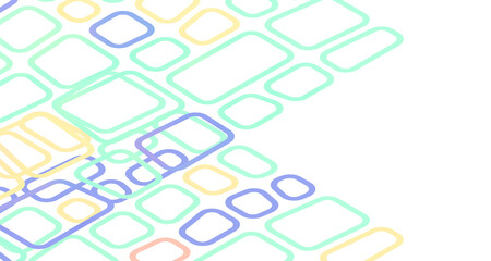 Fototapete - Mosaic triangular low poly style abstract geometric background