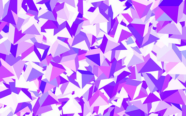 Wall Mural - Light Pink vector template with crystals, triangles.