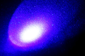 Poster - Intricate Blue Background Texture Illuminated by Lantern at Night