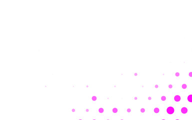 Poster - Light Pink vector Illustration with set of shining colorful abstract circles.