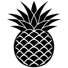 Canvas Print - pineapple sketch illustration