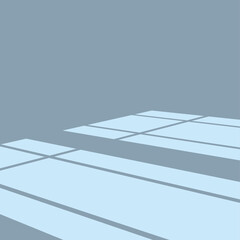 Aufkleber - Light coming through window is creating geometric shapes on a wall