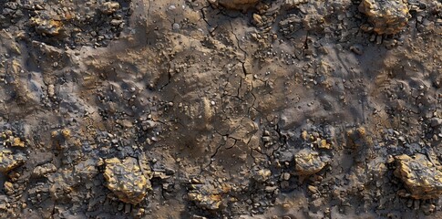 Earthy Textures. Crumbly, granular, and well-structured soil texture concept