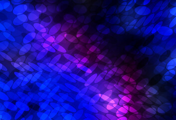 Poster - Dark Pink, Blue vector pattern with spheres.