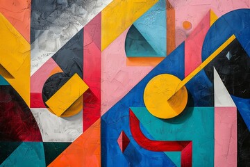 Poster - Dynamic Sharp Angles in Bold Geometric Abstracts