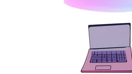 Poster - Hand with Laptop and Coffee Cup Generative AI