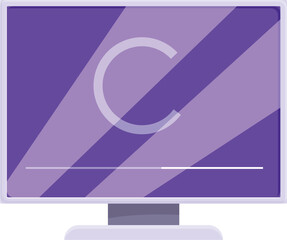 Poster - Computer monitor is displaying a copyright symbol and loading bar, representing the concept of digital content protection