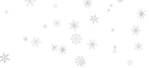 Wall Mural - Magical Snowfall: Brilliant 3D Illustration Showcasing Descending Christmas Snowflakes