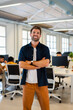 © Nuria Seguí/Stocksy - Businessman Portrait In Modern Office
