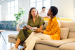 © Nuria Seguí/Stocksy - Businesswomen Working Together Modern In Office