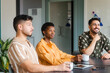 © Nuria Seguí/Stocksy - Teamwork In A Meeting In Modern Workplace