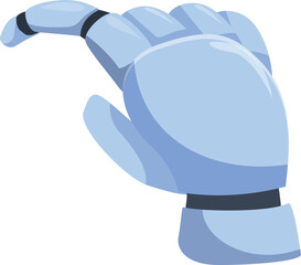 Poster - Cartoon style robot hand with pointing finger