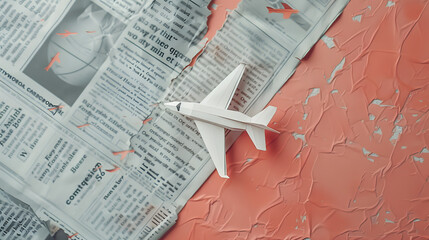 Wall Mural - paper plane