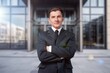 © BillionPhotos.com - Proud portrait of businessman near office.