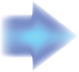 Poster - blurred blue arrow is pointing to the right on a white background