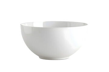 White bowl isolated on a transparent background.